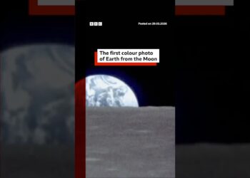 The first colour photo of Earth from the Moon. #BBCNews