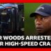 Tiger Woods charged with driving under influence after high speed car crash | BBC News