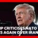 Donald Trump criticises Nato allies again over Iran | BBC News