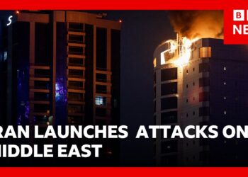 Iran launches attacks across Middle East in response to US and Israel strikes | BBC News