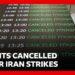 Airlines halt flights to Middle East after Iran strikes | BBC News