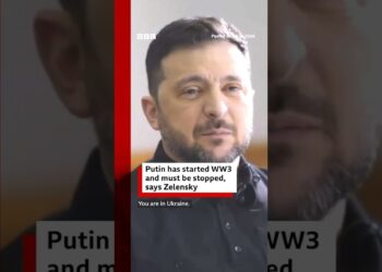 Putin has already started World War Three, Zelensky says. #Ukraine #Russia #BBCNews