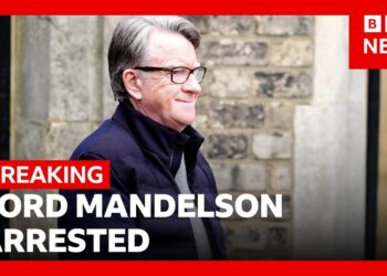 Lord Mandelson arrested on suspicion of misconduct in public office | BBC News