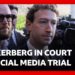 Mark Zuckerberg grilled in landmark social media addiction trial | BBC News