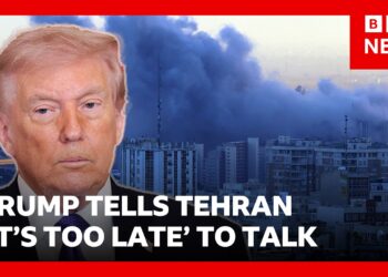 Trump tells Iran it’s ‘too late’ to talk as Israel launches strikes on Beirut and Tehran | BBC News