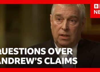 New Epstein file emails raise fresh questions over Andrew claims in Newsnight interview | BBC News