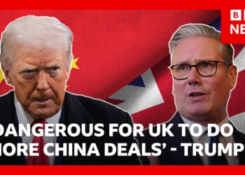 Donald Trump says it would be ‘dangerous’ for UK to do any more deals with China | BBC News
