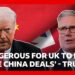Donald Trump says it would be ‘dangerous’ for UK to do any more deals with China | BBC News