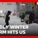 At least 14 dead as winter storm sweeps across US | BBC News