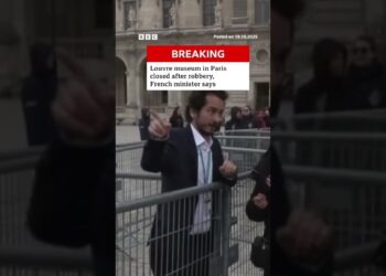 The Louvre museum in Paris is closed after a robbery. #Louvre #Paris #BBCNews
