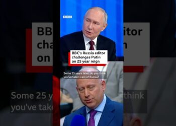 BBC’s Steve Rosenberg challenges Putin on his 25 years in power in Russia. #Russia #Putin #BBCNews