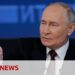 Putin challenged on his 25-year rule of Russia | BBC News