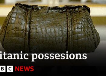 Rarely-seen items recovered from Titanic wreckage | BBC News