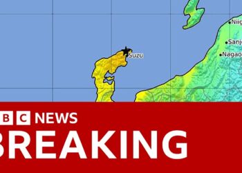 Tsunami warning in Japan after strong earthquake | BBC News