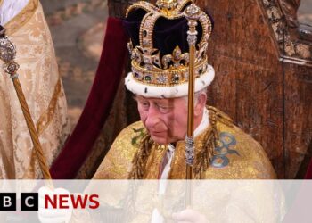 Moment HM King Charles III is crowned in Coronation ceremony – BBC News