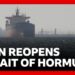 Iran declares strait of Hormuz open but few ships are passing through vital sea lane | BBC News