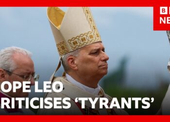 Pope criticises ‘tyrants’ who spend billions on wars after Trump spat | BBC News