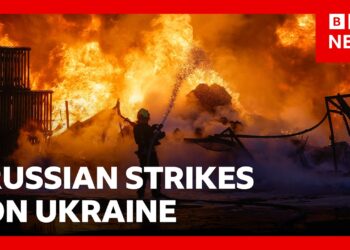Russian drone and missile attacks kill at least 16 in Ukraine | BBC News