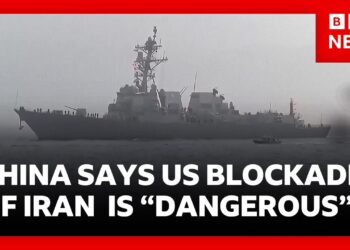 China calls US blockade of strait of Hormuz “dangerous and irresponsible” | BBC News