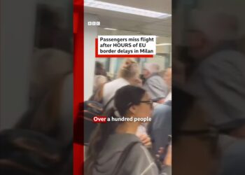 Passengers miss EasyJet flight after hours of EU border delays in Milan. #BBCNews