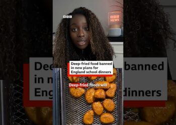 Deep-fried food will be banned in schools in England. #SchoolDinner #BBCNews