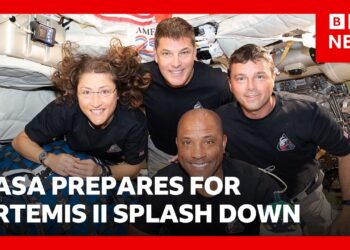 How the Artemis II crew will splash down on Earth | BBC News