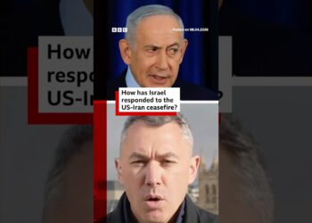 How has Israel responded to the US-Iran ceasefire? #Israel #Iran #BBCNews