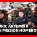 Astronauts aboard Artemis II homebound after historic and record-breaking moon mission | BBC News