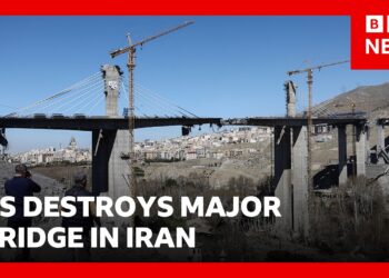 US destroys major bridge in Iran with retaliation strikes by Iran on Israel and Gulf | BBC News