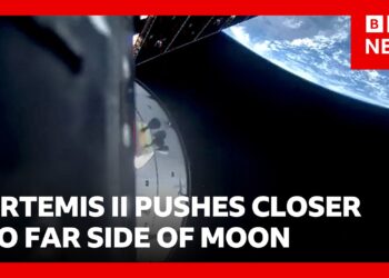 Artemis II crew make final push towards the Moon | BBC News