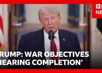 US President Trump says Iran war objectives ‘nearing completion’ | BBC News