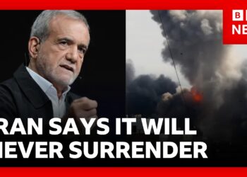 Iran says it will never surrender as Trump warns it faces complete destruction | BBC News