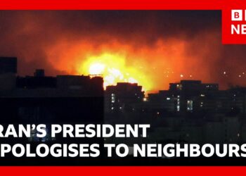 Iran’s President Masoud Pezeshkian apologises to Gulf nations for attacks | BBC News