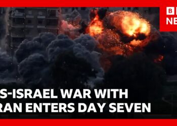 Tehran sees strikes ‘every few hours’ as US-Israel war with Iran enters seventh day | BBC News