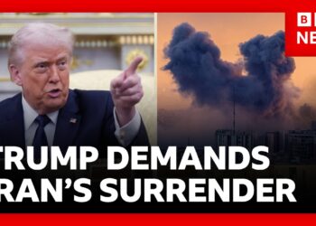 Trump tells Iran to surrender claiming its airforce and navy are “gone” | BBC News