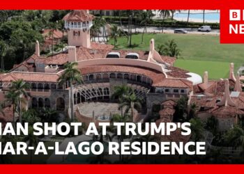 Armed man killed after entering secure perimeter of Donald Trump’s Mar-a-Lago residence | BBC News