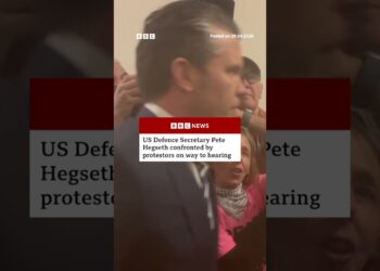 Hegseth arrives on Capitol Hill to testify on spending in the US-Israeli war with Iran. #BBCNews