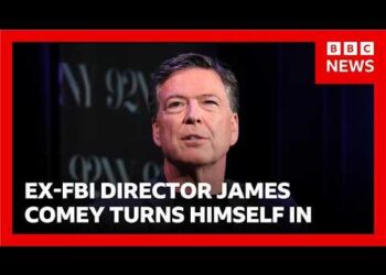 Ex-FBI director surrenders over charge of threatening President Trump in Instagram post | BBC News