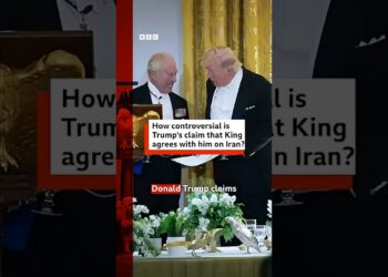 Donald Trump has said King Charles believes Iran must not have a nuclear weapon. #BBCNews