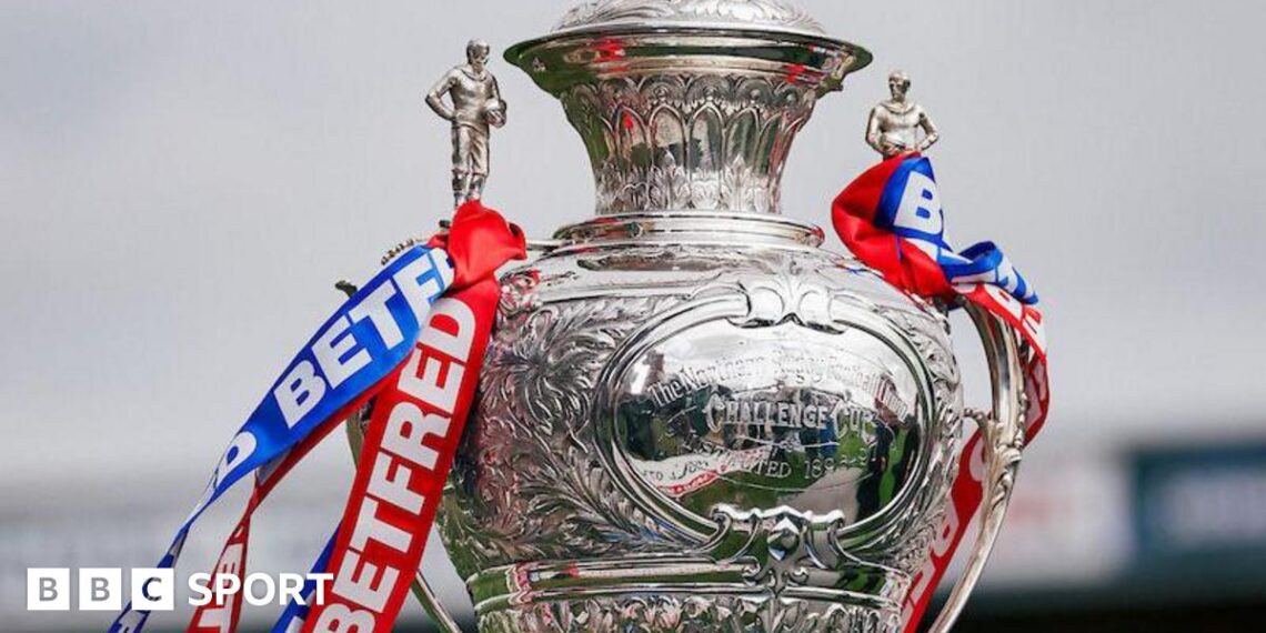 The Challenge Cup trophy.