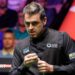 Ronnie O'Sullivan playing in the final of the 2025 World Snooker Championship