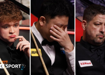 Stan Moody (left), Zhang Anda (centre) and Matthew Stevens