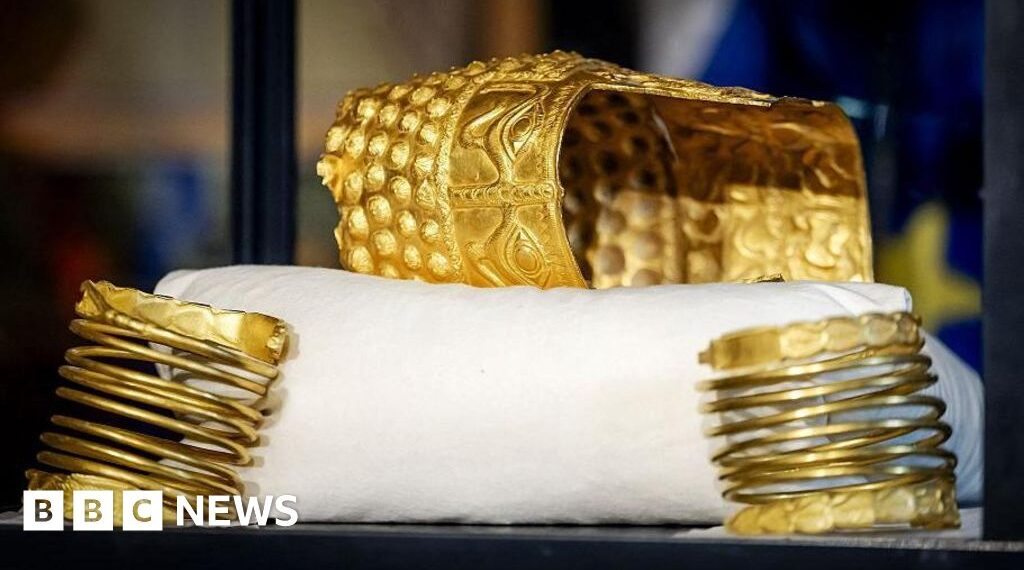 Ancient golden helmet recovered more than a year after Dutch heist