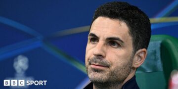 Arsenal boss Mikel Arteta in a press conference