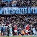 The message sent by Manchester City's fans to Arsenal after their vital victory at Etihad Stadium