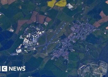 Astronaut takes photo of his university from orbit