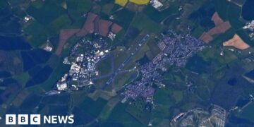 Astronaut takes photo of his university from orbit