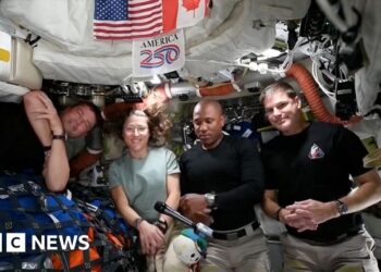 BBC asks Artemis II crew a question in space