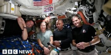 BBC asks Artemis II crew a question in space