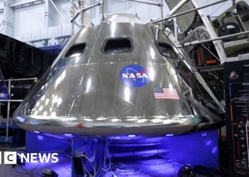 BBC tours Orion spacecraft model ahead of Artemis II return